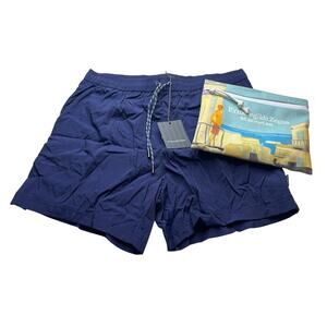 11-50 ERMENEGILDO ZEGNA Men's Swim Short Mid Fastback Blue XL
